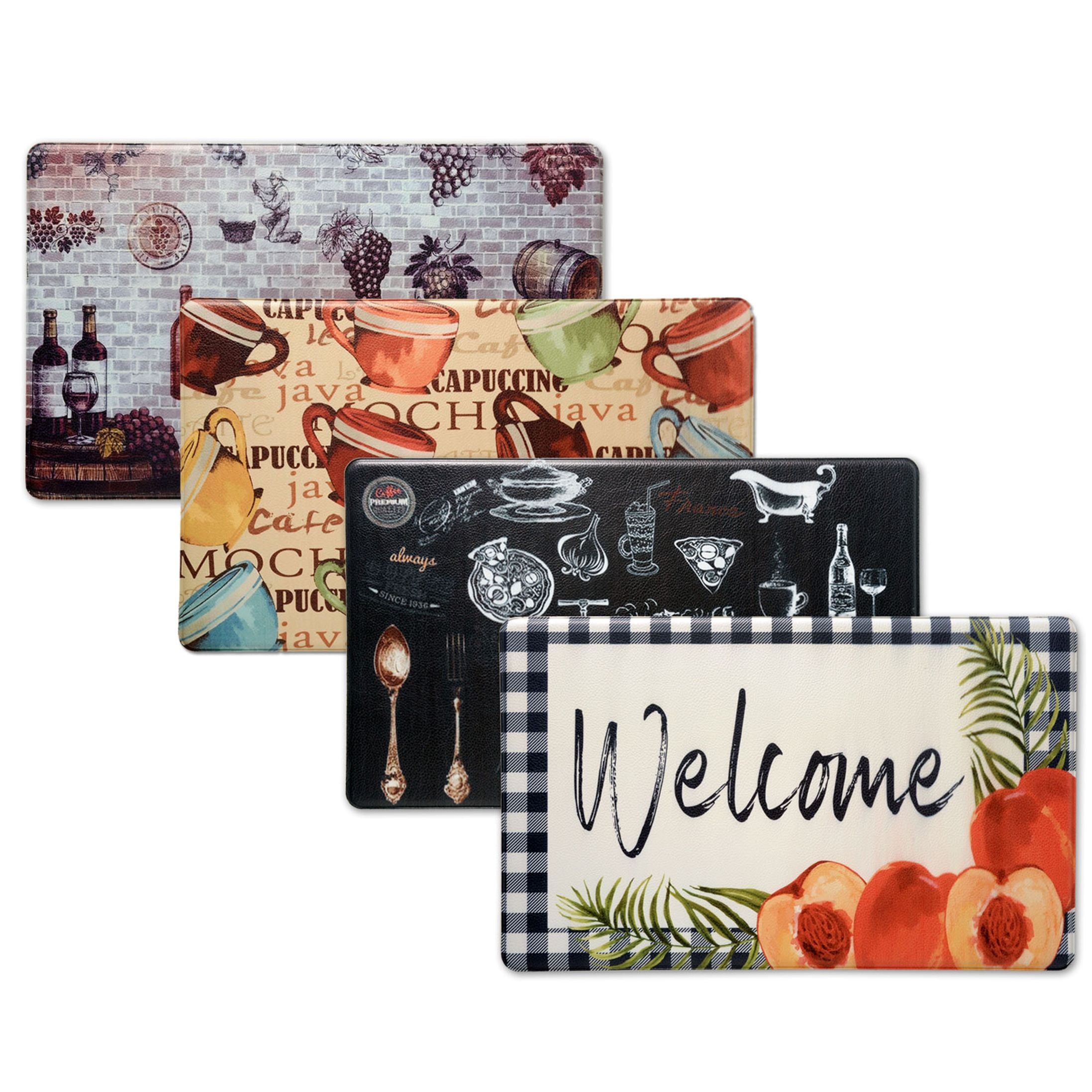 Bibb Home 1-2 Pack Anti Fatigue Cushioned Kitchen Mats Free Shipping Classic