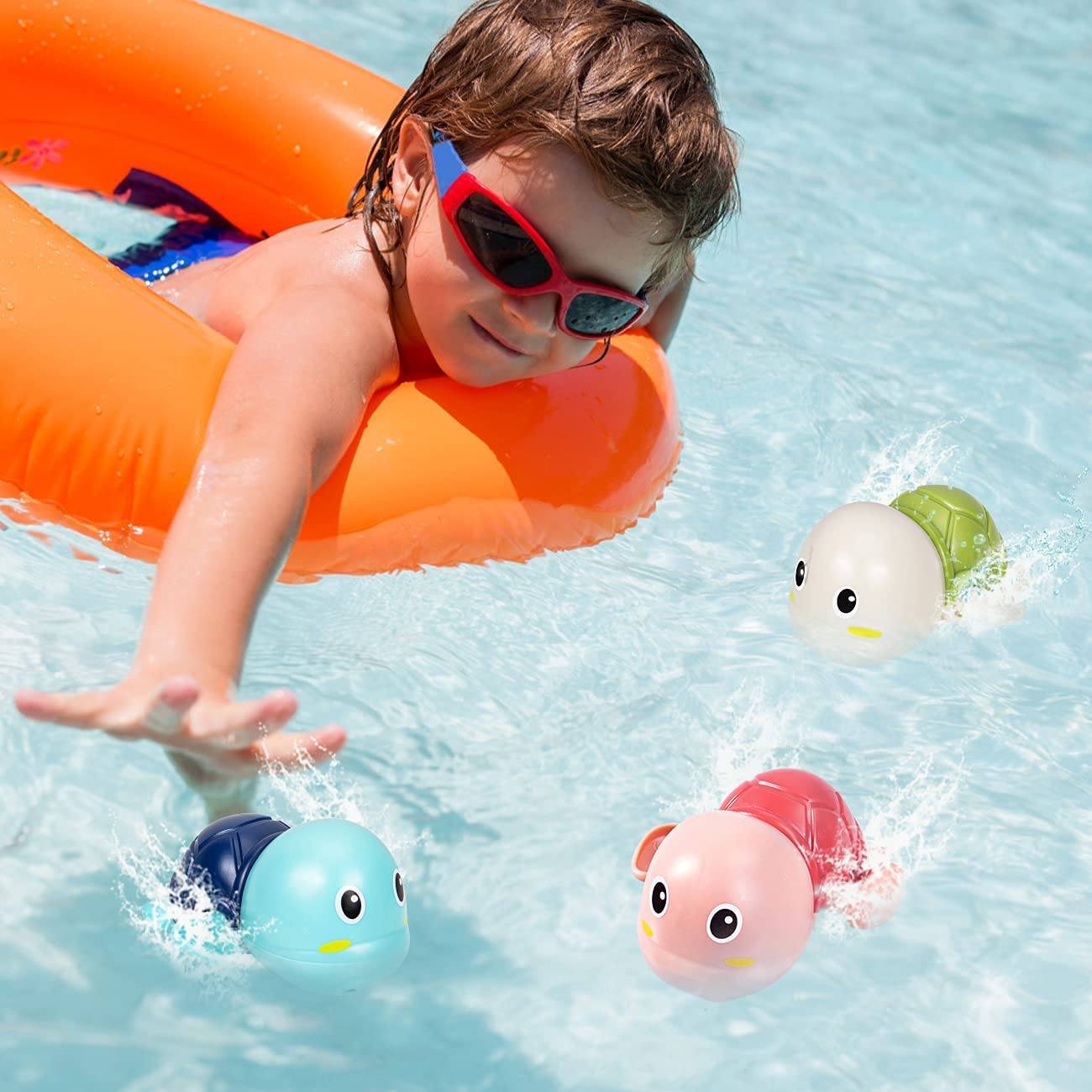 3-Pack: Cute Swimming Turtle Bath Toys Cost Cheap Pice