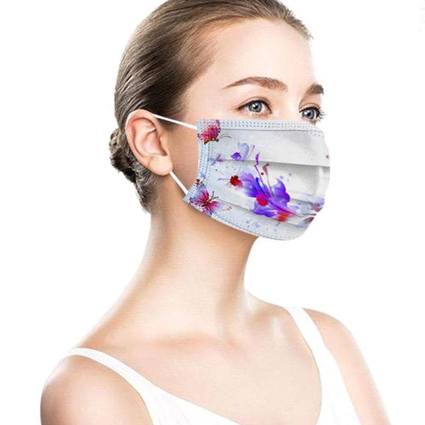 3-Ply Ear Loop Butterfly Printed Mask Reliable Online