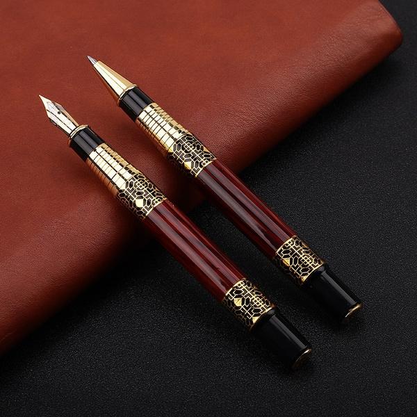 2-Pack: Wood Grain Classical Fountain Pen Ballpoint Pen Manchester Sale Online