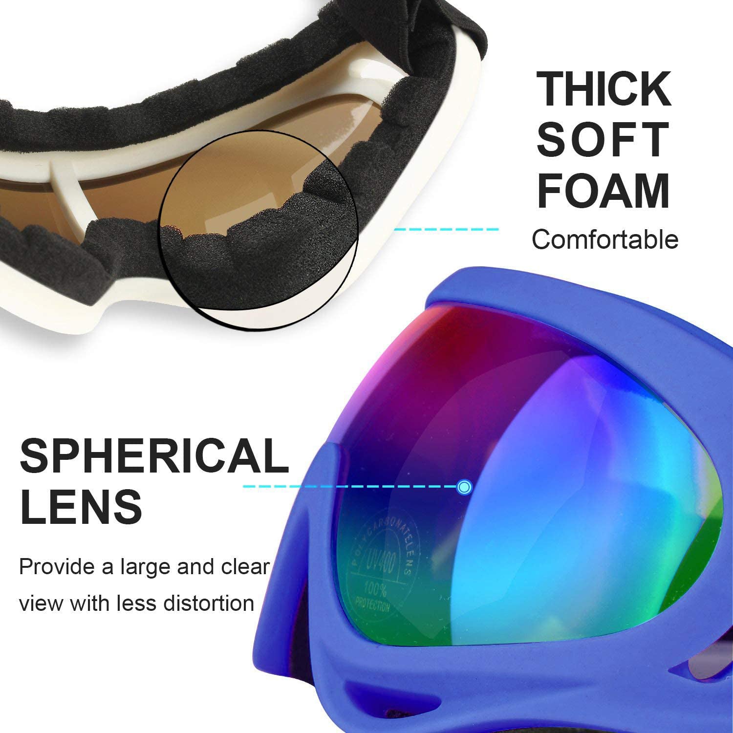 2-Pack: Anti-Scratch Dustproof Sports Goggles Quality Free Shipping Low Pice