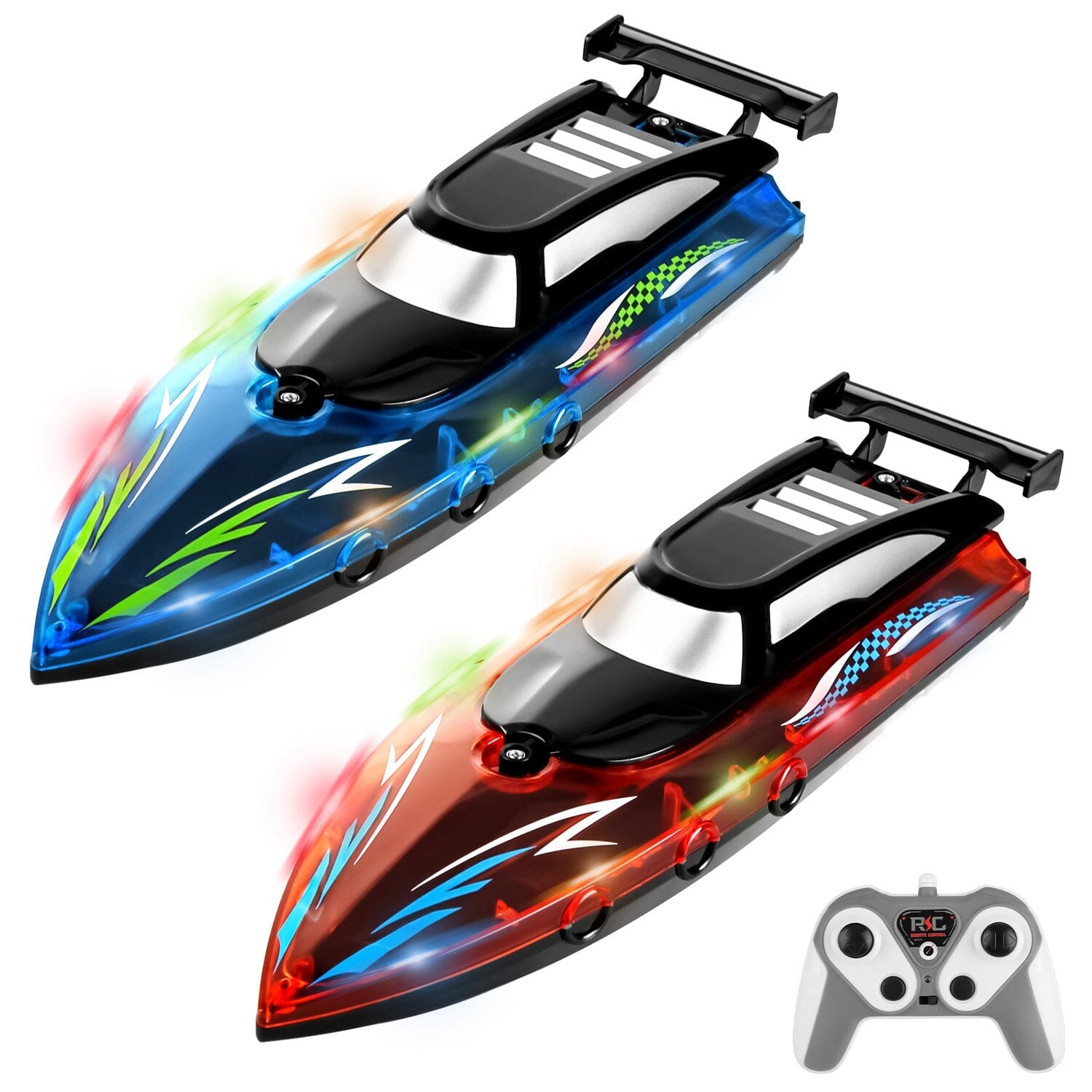 RC Boat with Colorful LED Light 10KM/H Best Wholesale Sale Online