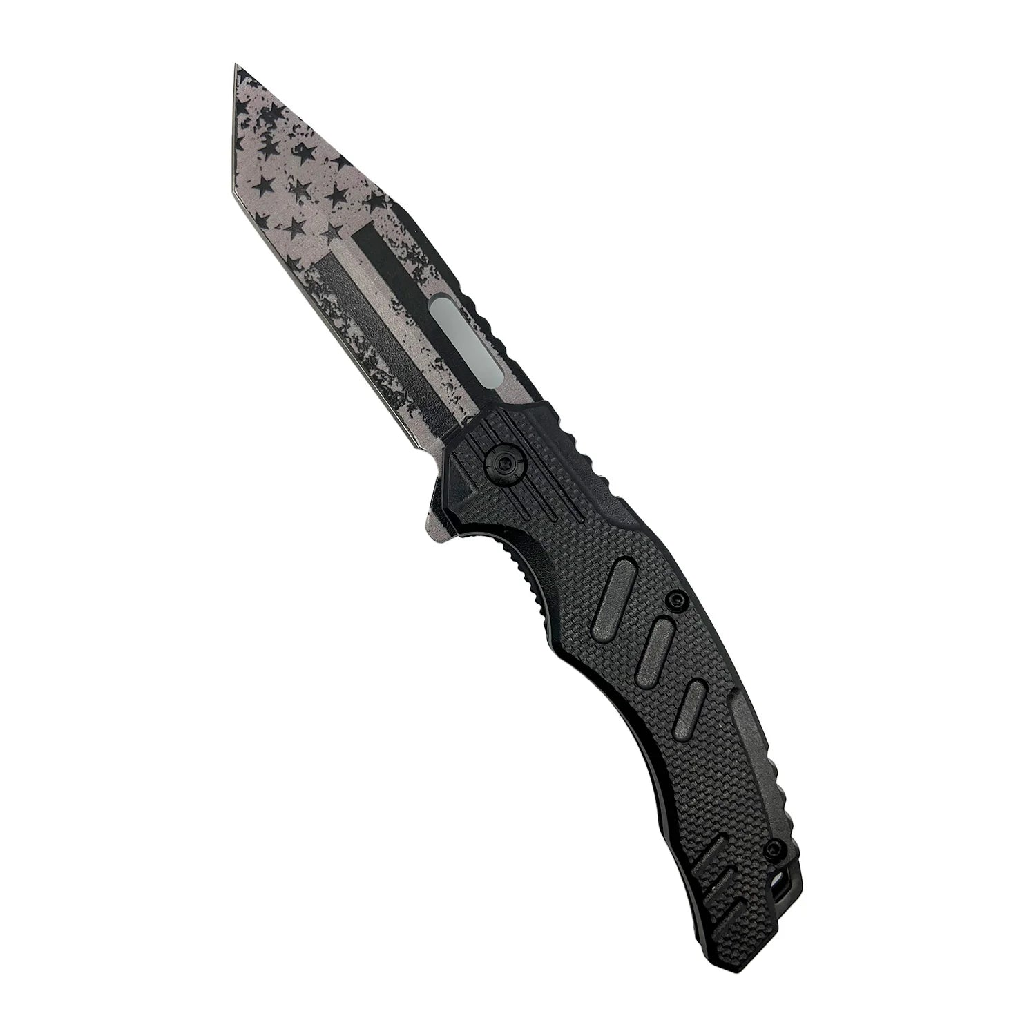 2-Pack: 4.75 American Flag Tanto Blade with ABS Handle Buy Cheap Outlet