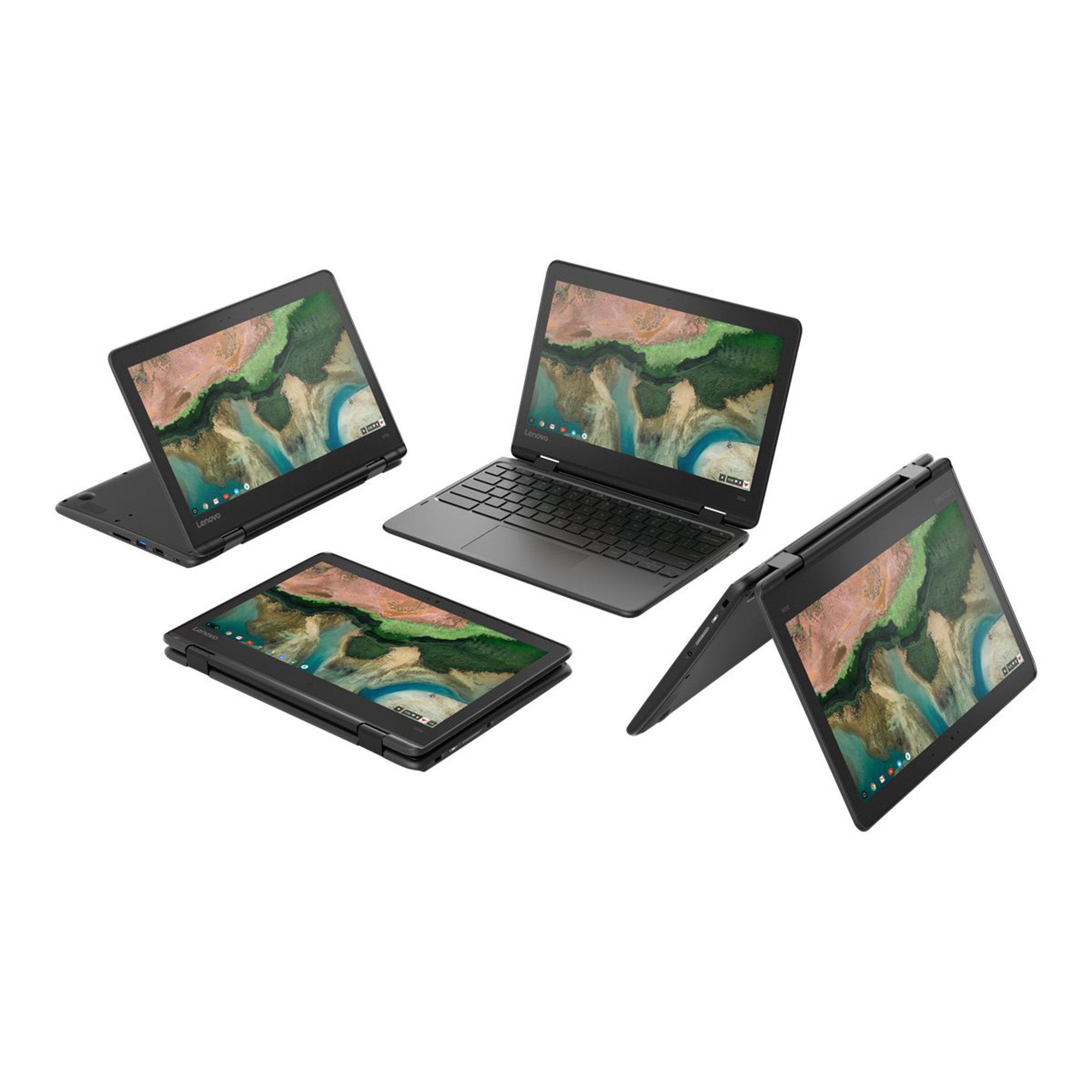 Lenovo 11.6 Touchscreen Chromebook 300E Mediatek 8173C 2.10GHz 4GB RAM 32GB (Refurbished) New For Sale