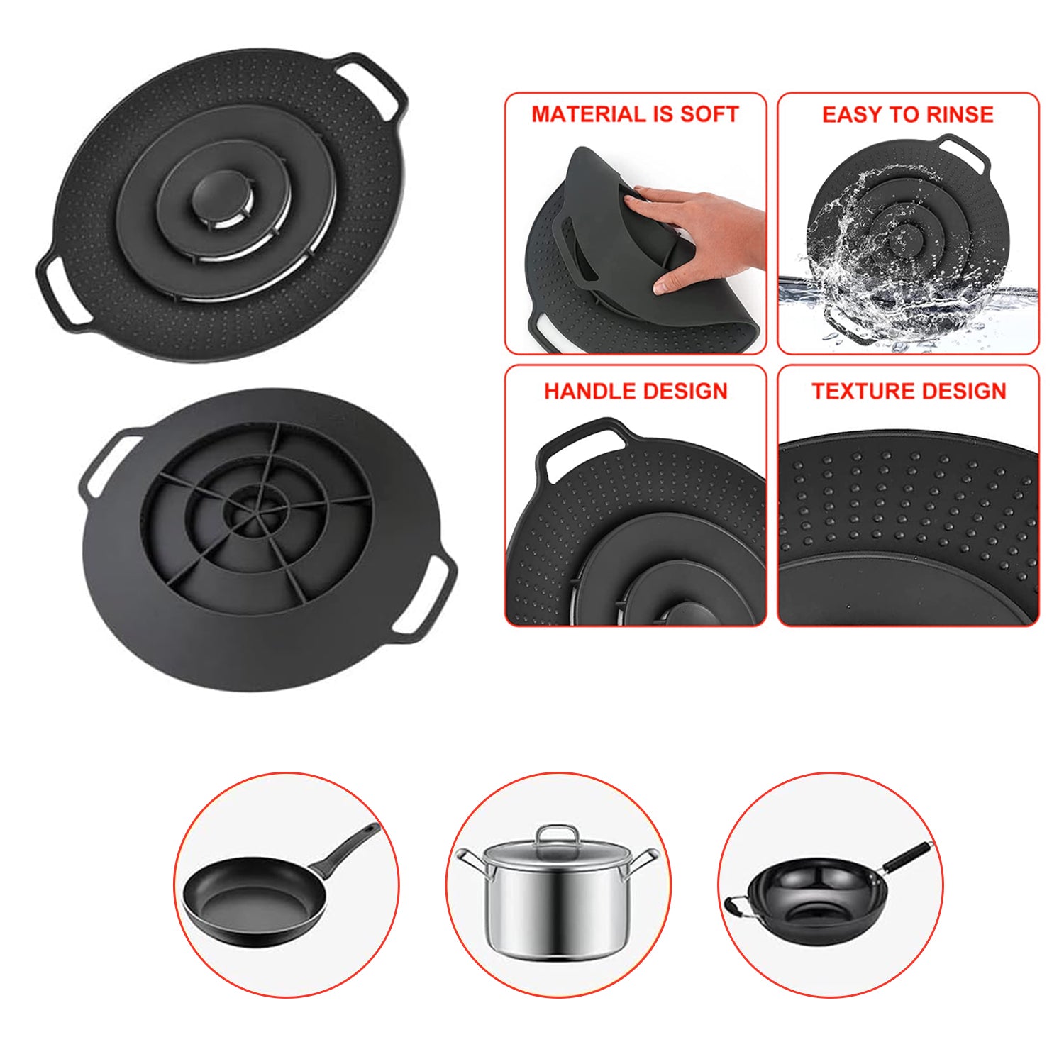 Boil Over Spill Stopper Safeguard Lid Cover For Pots And Pans For Sale Wholesale Pice