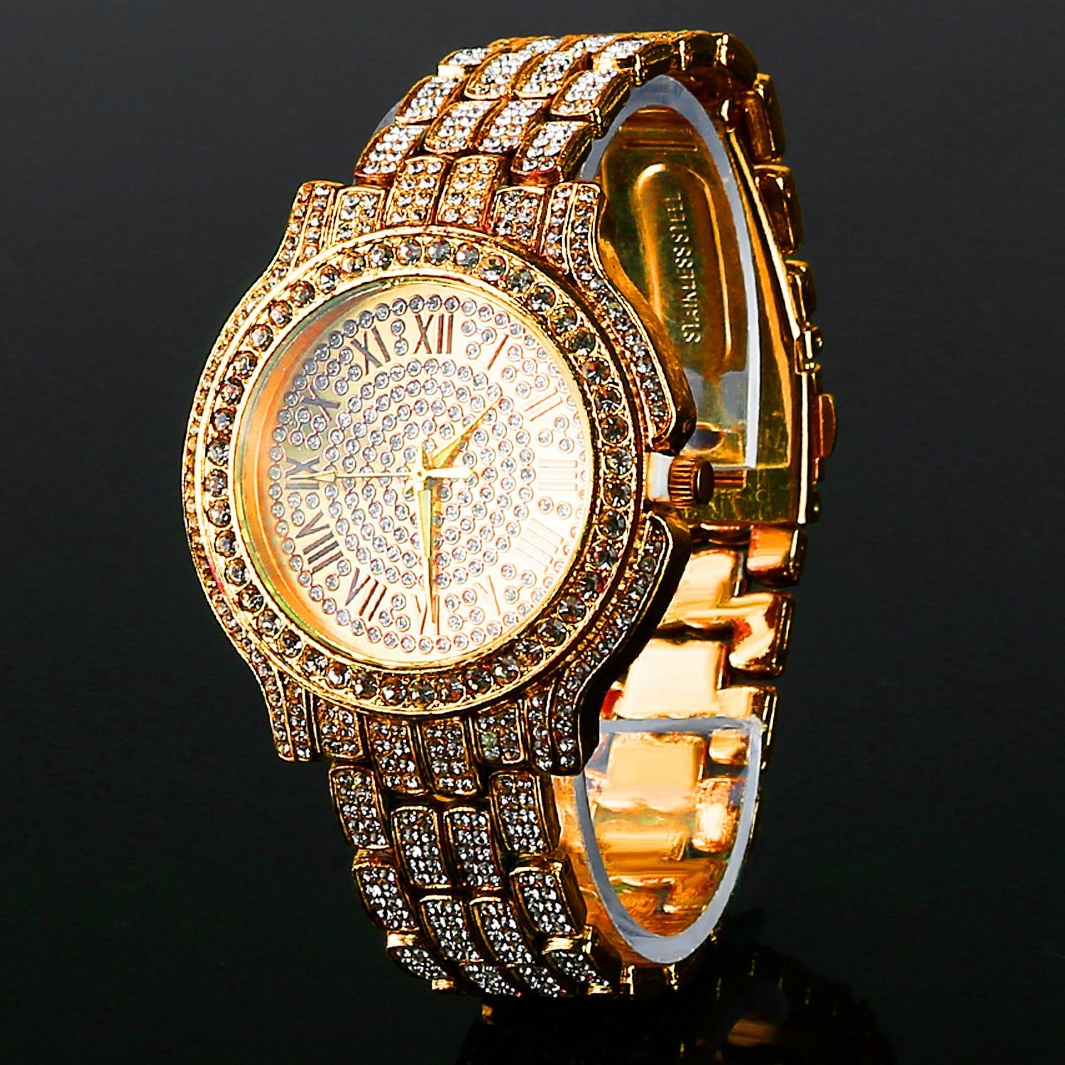 Luxury Crystal Rhinestone Quartz Watch Outlet 2025 New