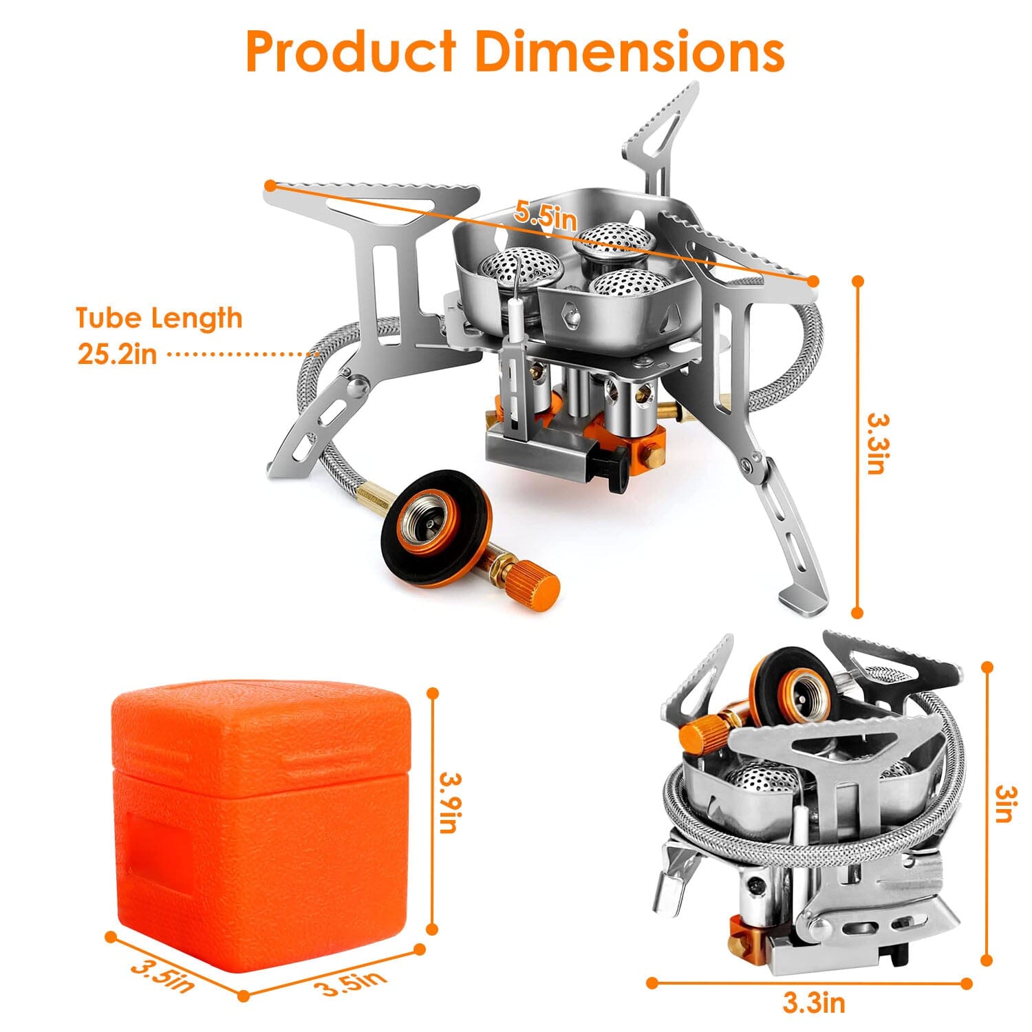 4000W Portable Camping Stove Foldable Powerful Gas Stove Backpacking Burner Safe Shopping Cheap Online