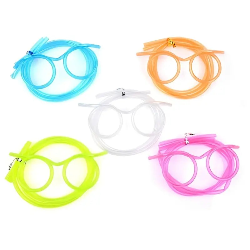 3-Pack: Creative Fun Glasses Straw Crazy Funny Art Straw Clearance Ebay