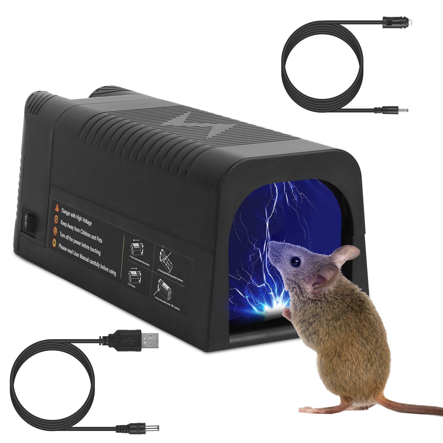 Pest Control Rechargeable Shock Mice Killer with 1800V High Voltage Quality Free Shipping For Sale