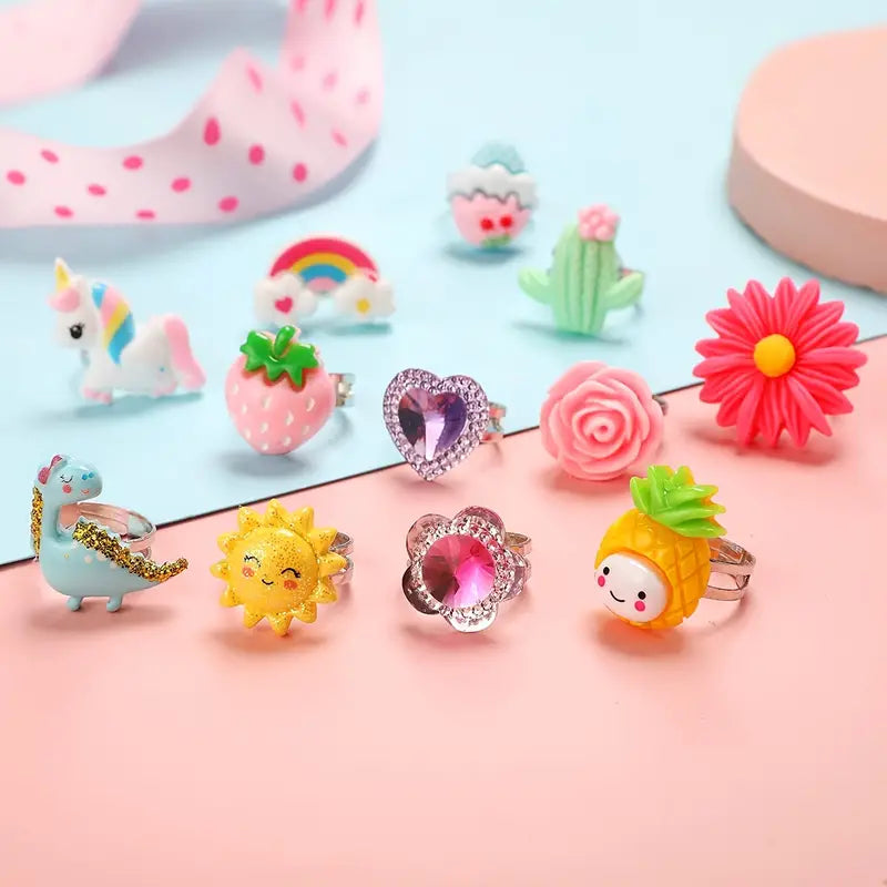 24 Adorable Pink Sheep Little Girl Jewel Rings Official Site Cheap Online