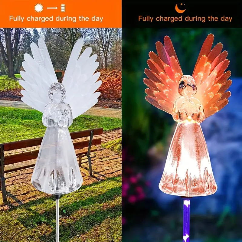 2-Pack: Angel Solar Garden Lights Clearance Choice