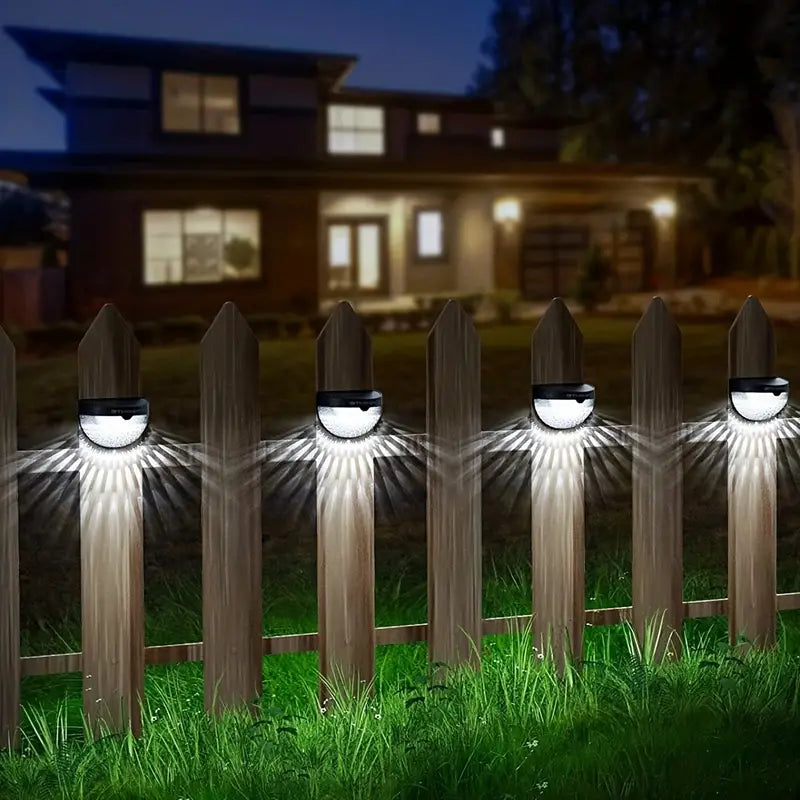 4-Pack: Solar Fence Lights Solar Deck Lights Shop Offer Online