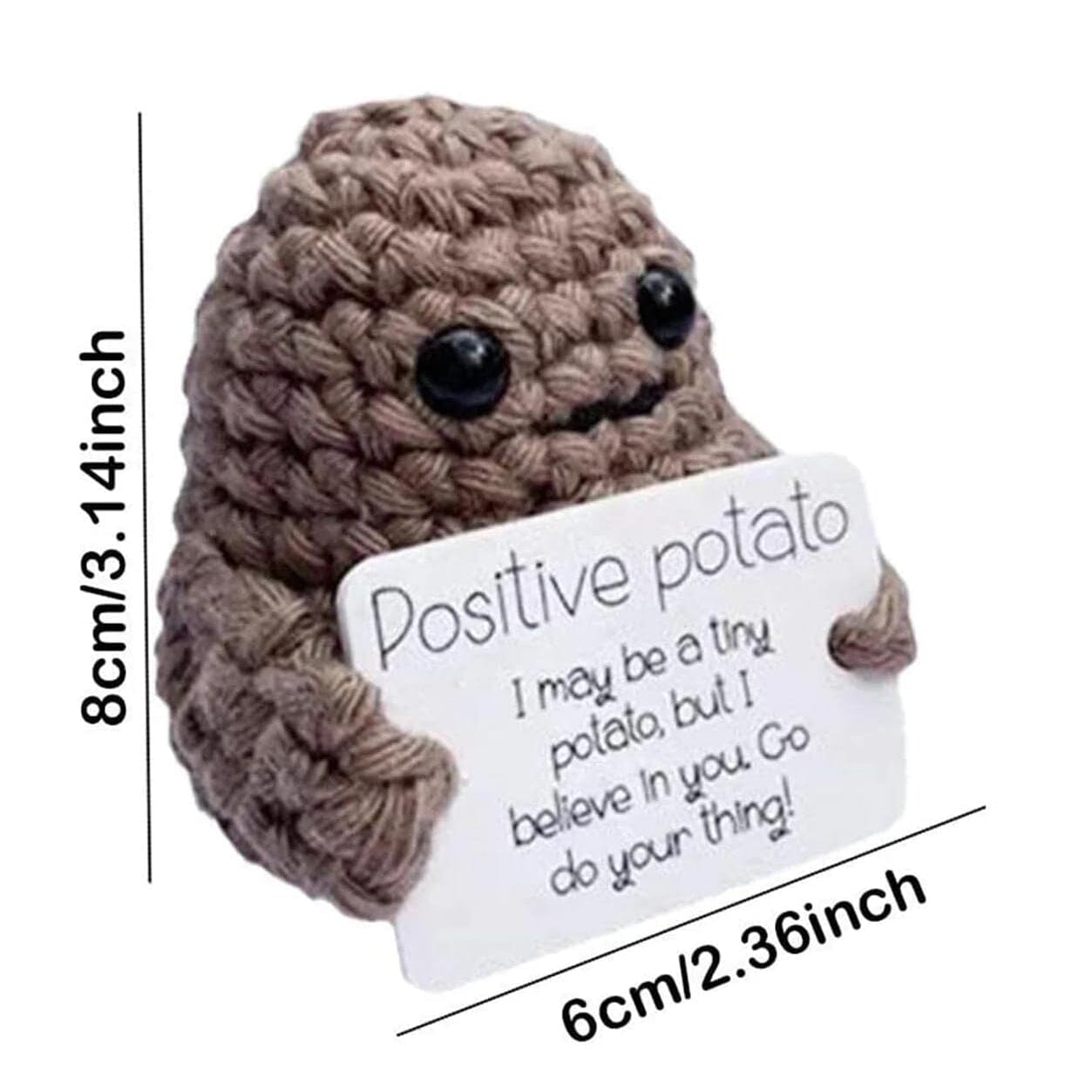 2-Pack: Funny Positive Potato Cute Wool Knitting Doll Clearance Cheap Online