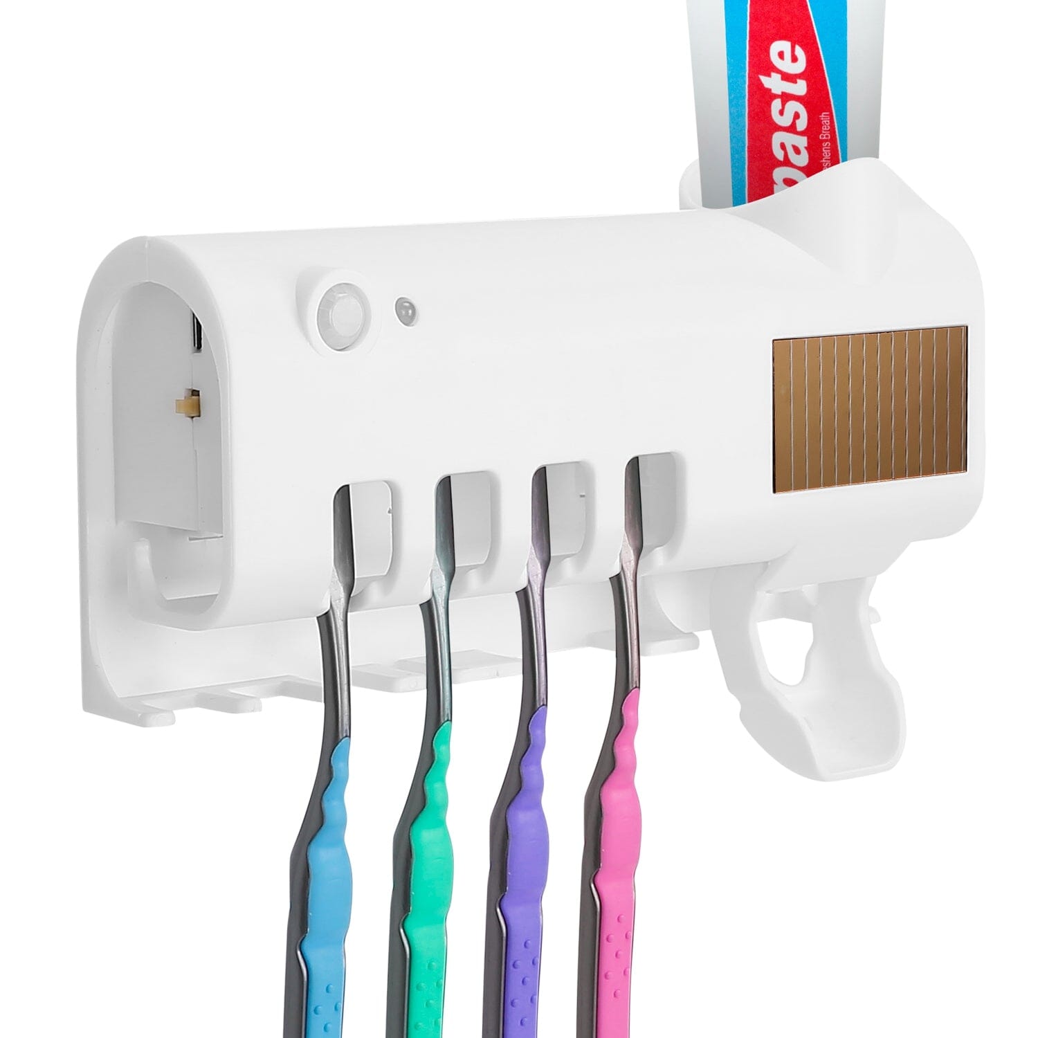 Wall Mounted Toothbrush Sanitizer Holder IR Induction UV Sanitization Rack Comfortable Online