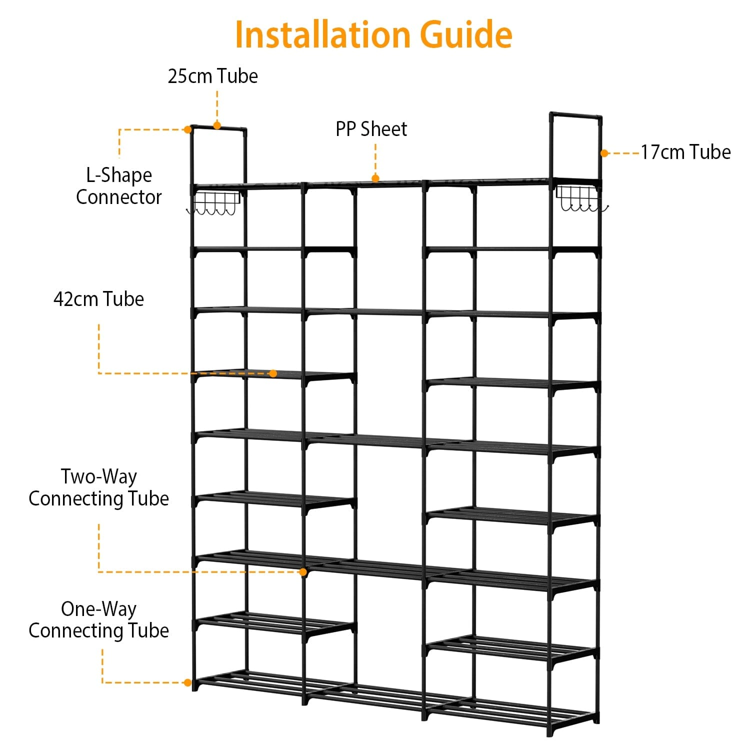 9-Tier: Shoe Rack Metal Storage Buy Cheap Very Cheap