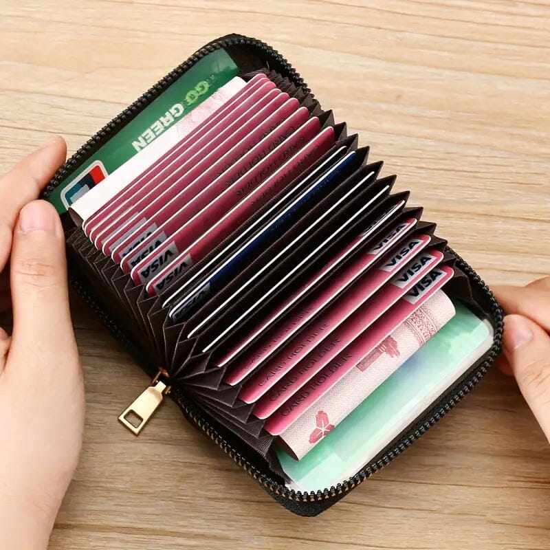 Zipper Around Credit Card Holder Sale Huge Surprise