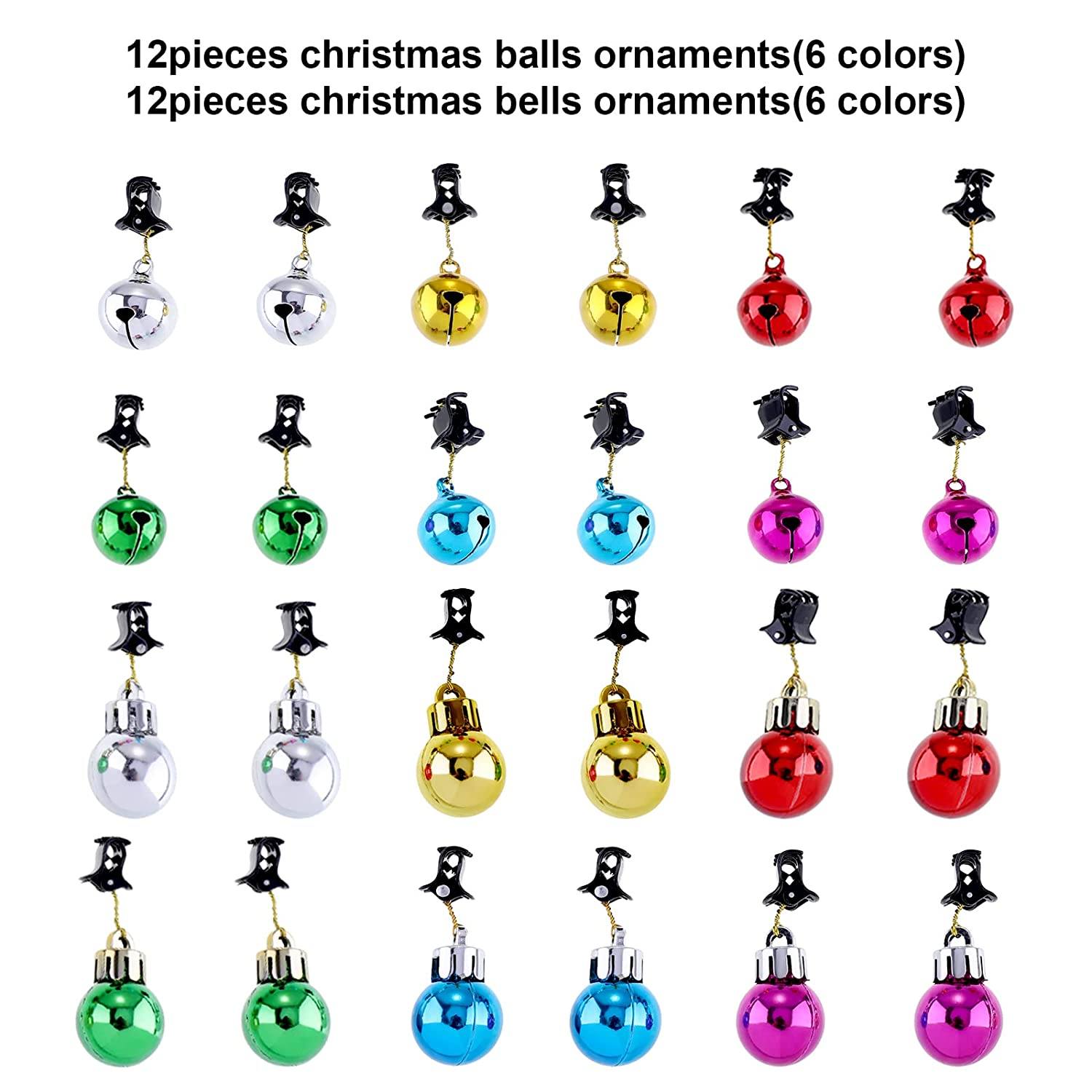 24-Piece: Christmas Beard Baubles Ornaments Santa Claus Beard Bells The Cheapest Cheap Online