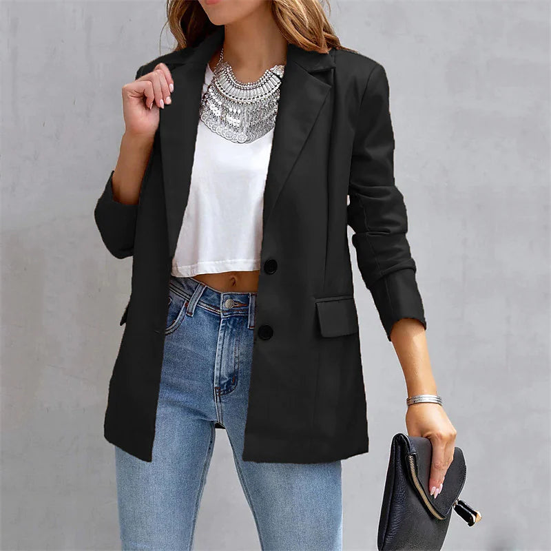 Women's Blazer Warm Breathable Outdoor Office Street Pocket Single Breasted Turndown Outlet 2025 New