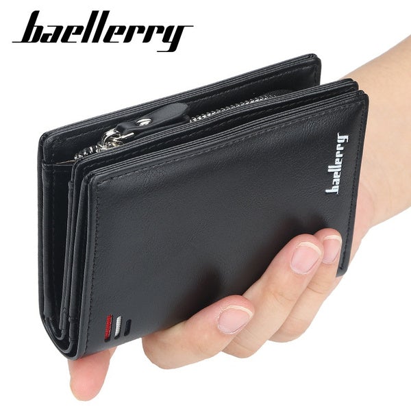 Baellerry Men's Zipper Short Fashion Wallet Supply