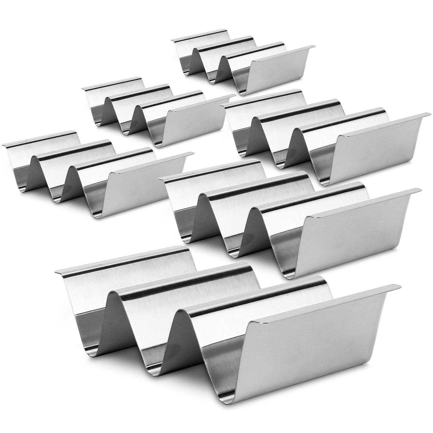 6-Piece: Stainless Steel Taco Holders Discount