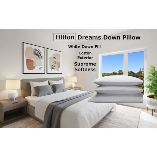 2-Pack: Hilton Hotel & Resort Collection Down-Alternative Pillow 2025 Newest
