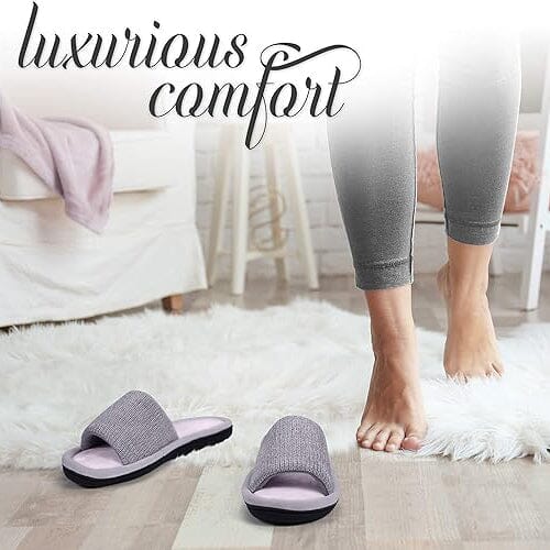 Roxoni Women Slippers Soft Open Toe Slide, Indoor Outdoor Rubber Sole Free Shipping New Styles