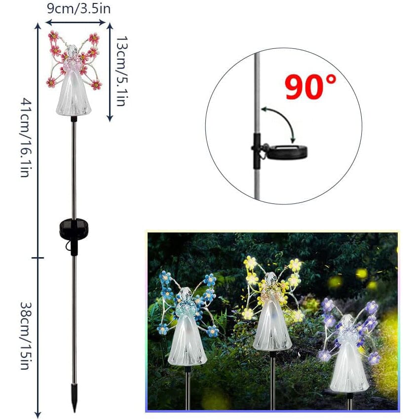 LED Solar Angel Garden Stake Lights Buy Cheap Visit New