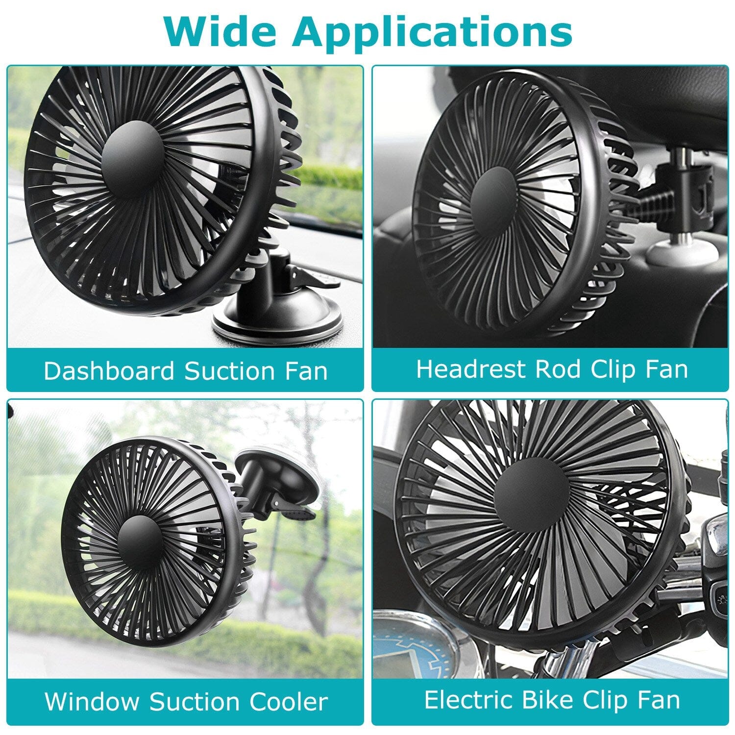 Portable Rotatable Car Cooling Fan Sale 100% Authentic