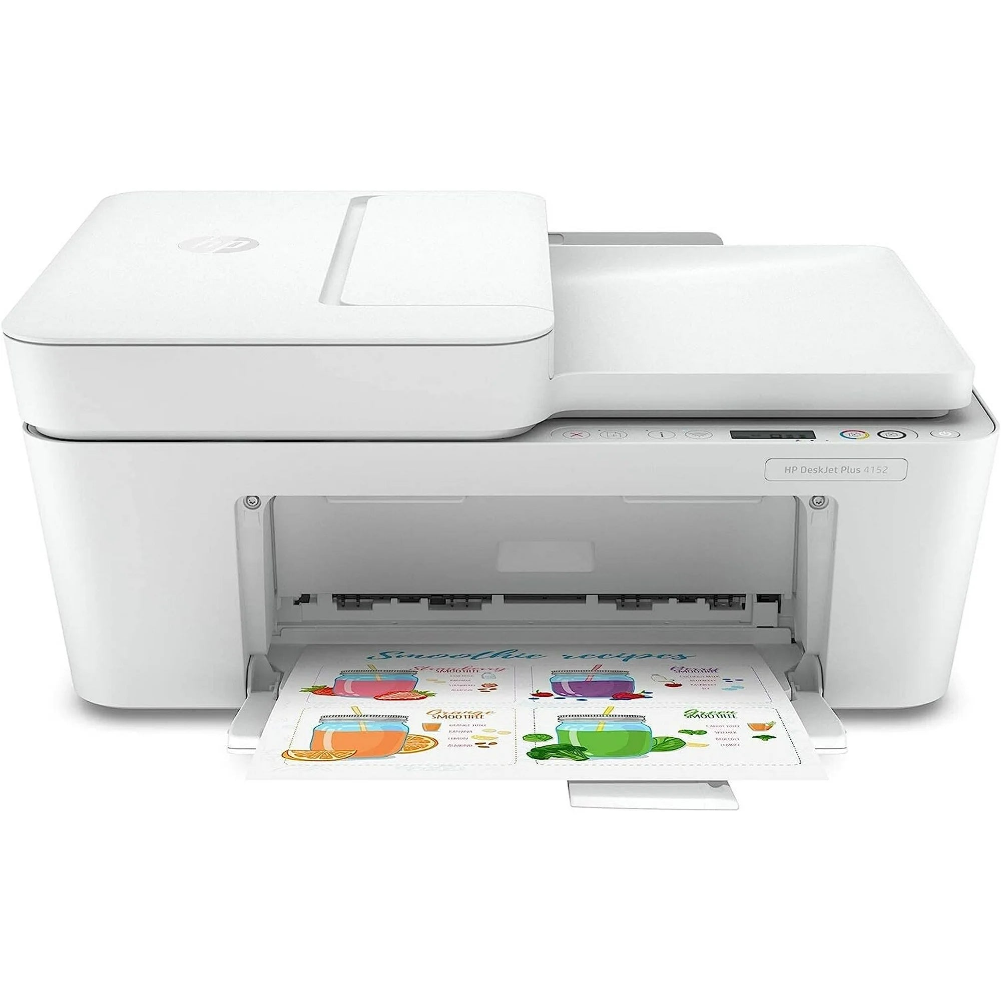 HP DeskJet Plus 4152 Wireless All-in-One Color Inkjet Printer (White) - Refurbished Free Shipping Nicekicks