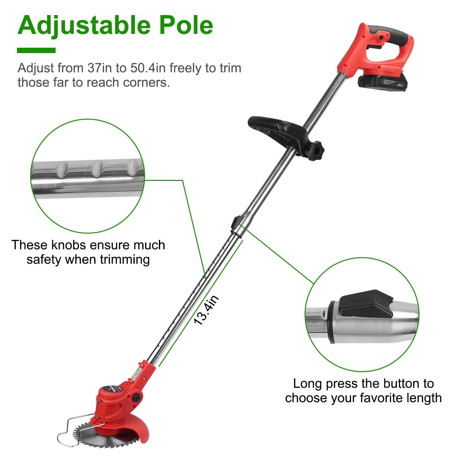 Rechargeable Electric Cordless Grass Trimmer with Alloy Saw Blade Free Shipping 2025