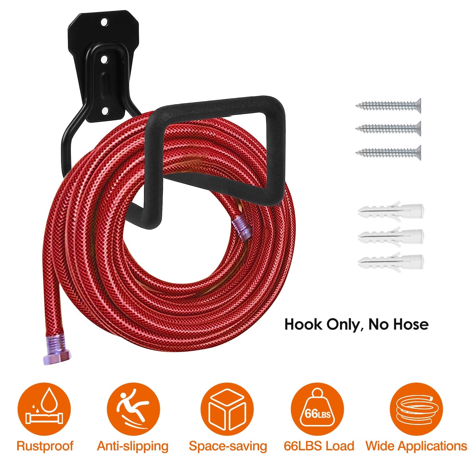 Heavy Duty Iron Hose Holder Wall Mounted Clearance Factory Outlet