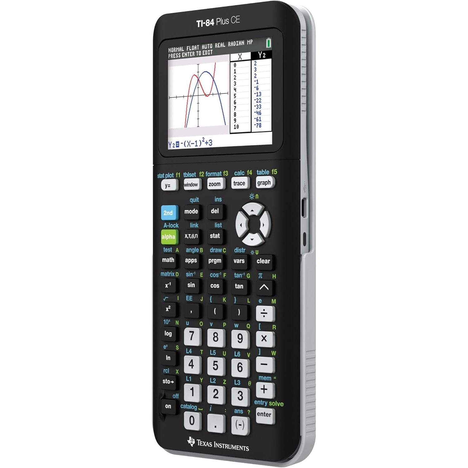 Texas Instruments TI-84 PLUS CE Graphing Calculator (84PLCE/PWB/2L1/A) (Refurbished) Outlet Nicekicks