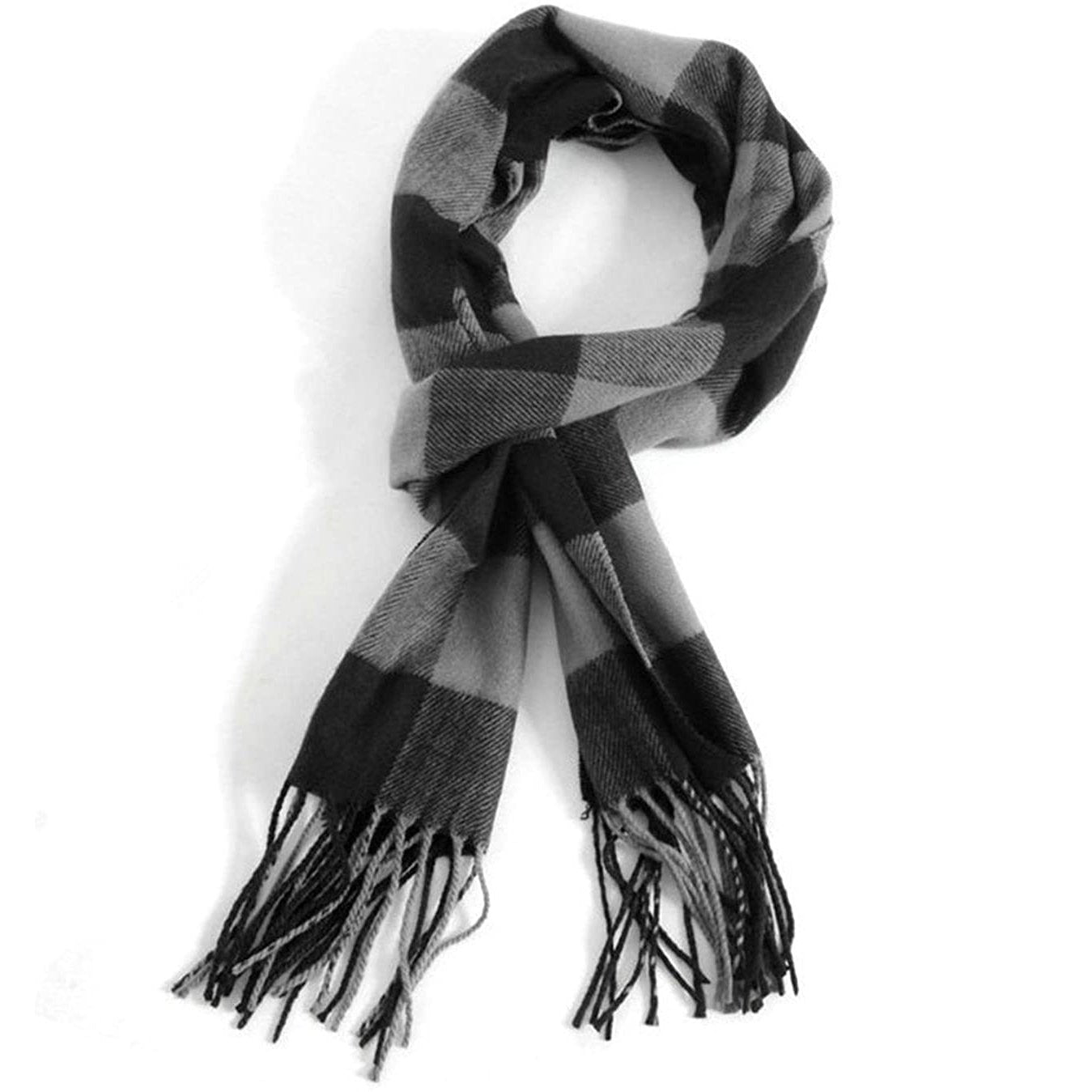 Men's Scarves Classic Arrival Winter Plaid Scarf Tassel Edge Cheap Sale Shop