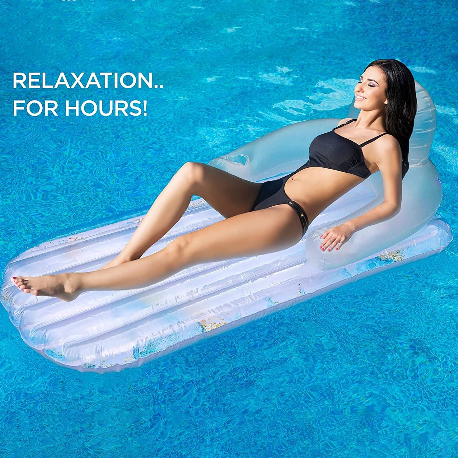 Pool Float for Adults Inflatable Lounge Chair Recliner for Swimming/Tanning From China Free Shipping Low Pice