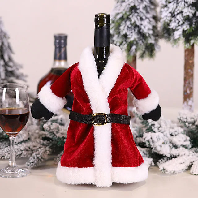 2-Pieces: Christmas Wine Bottle Cover Merry Christmas Decor Cheap Sale Footaction