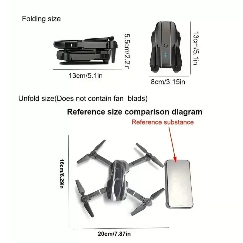 RC Pro Drone With 4K HD Camera WiFi FPV Foldable Quadcopter Sale Best Seller