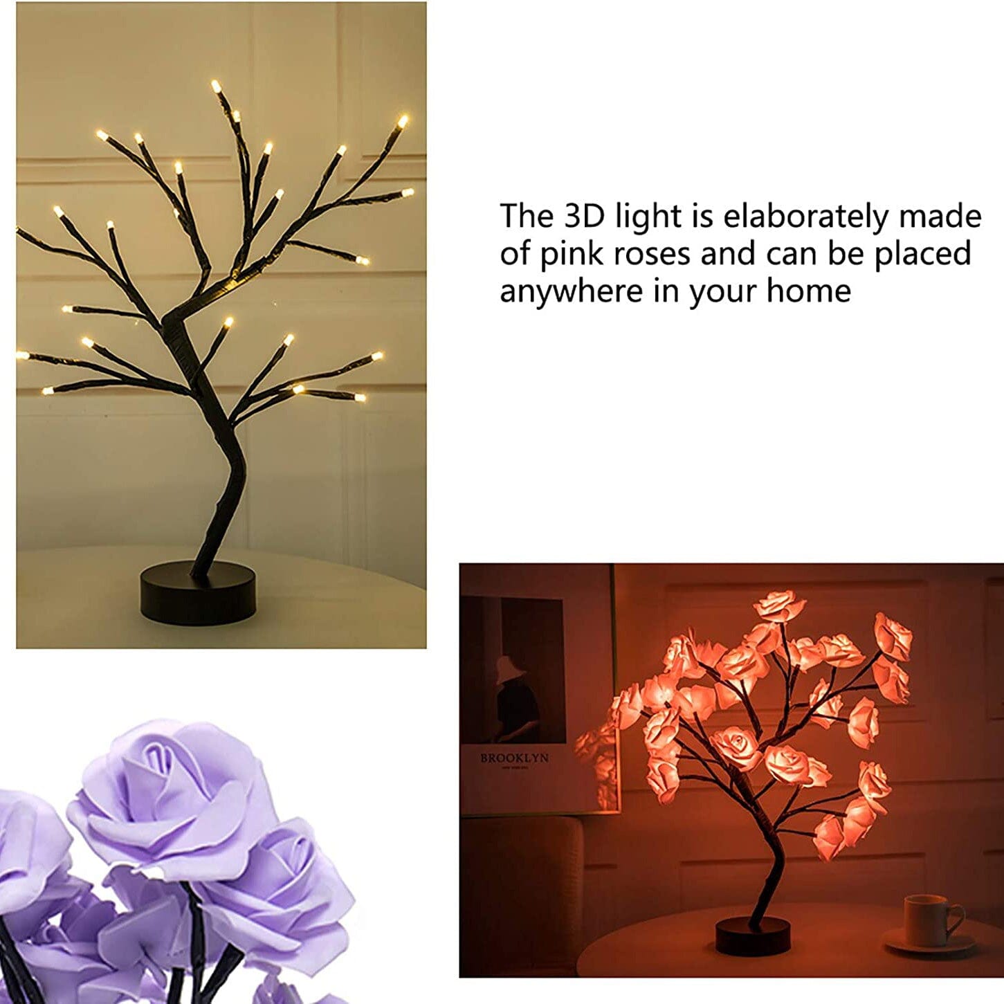 Flower Rose Tree Lamp 2025 New Cheap Pice