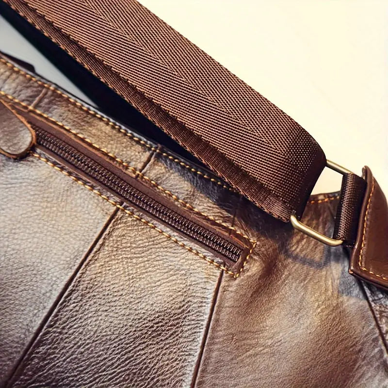 Rugged Vintage Leather Sling Bag Free Shipping Geniue Stockist