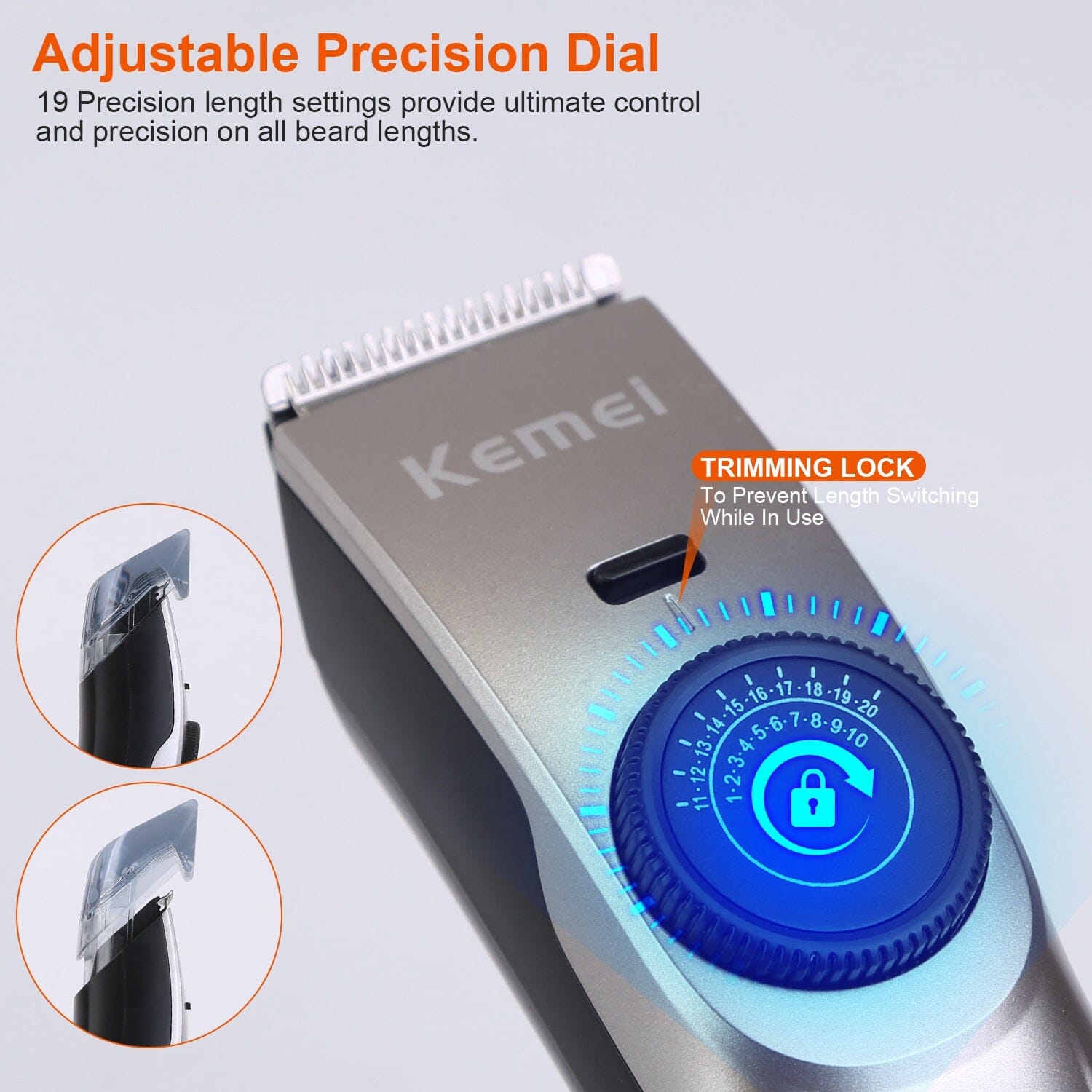 Cordless Beard Trimmer USB Rechargeable Beard Grooming Kit Outlet Shop