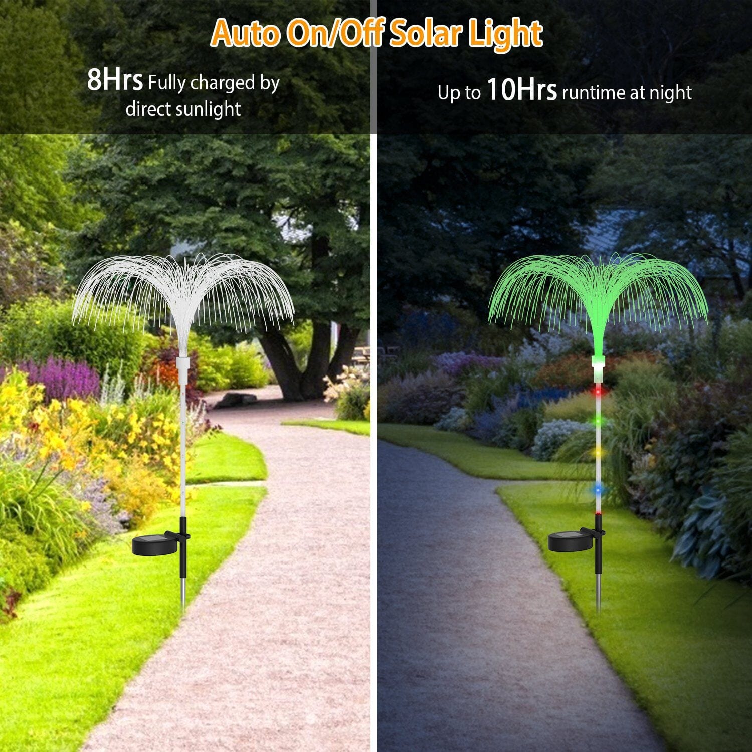 4-Piece: Solar Powered Jellyfish Lights Factory Outlet Cheap Online