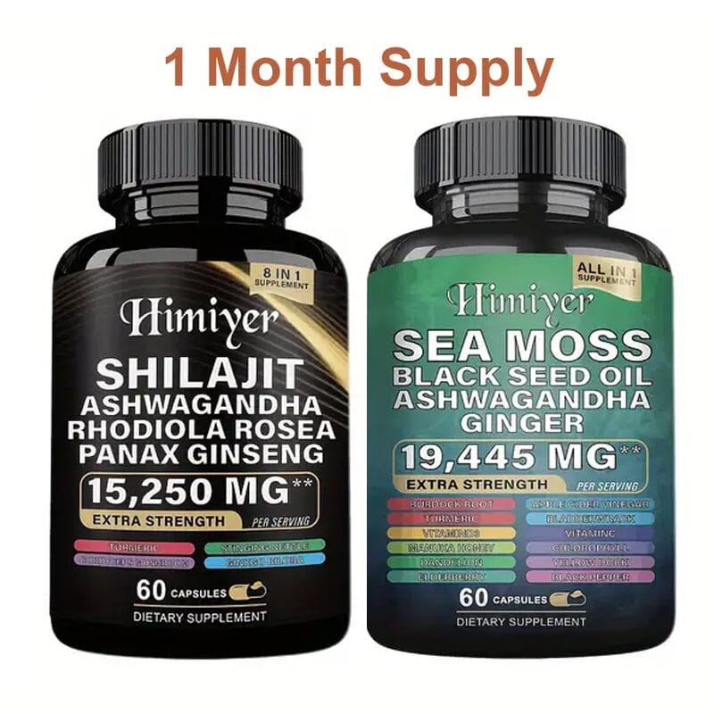 2-Pack: Shilajit + Sea Moss High Potency Vitality Combo Cheap Pice Store