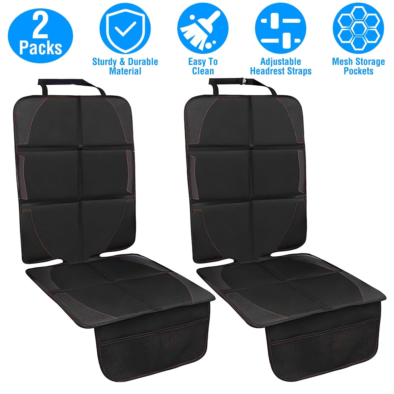 2-Pack: Car Seat Protector Cushion Mat Pad Purchase Sale Online