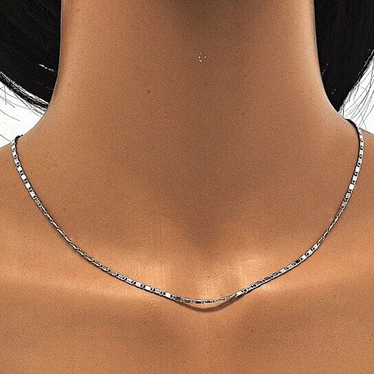 Rhodium Filled High Polish Finish Basic Necklace Discount Explore