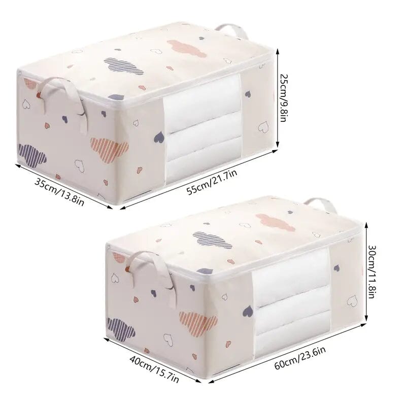 2-Pack: Blanket and Bedding Storage Bag Free Shipping Fashionable