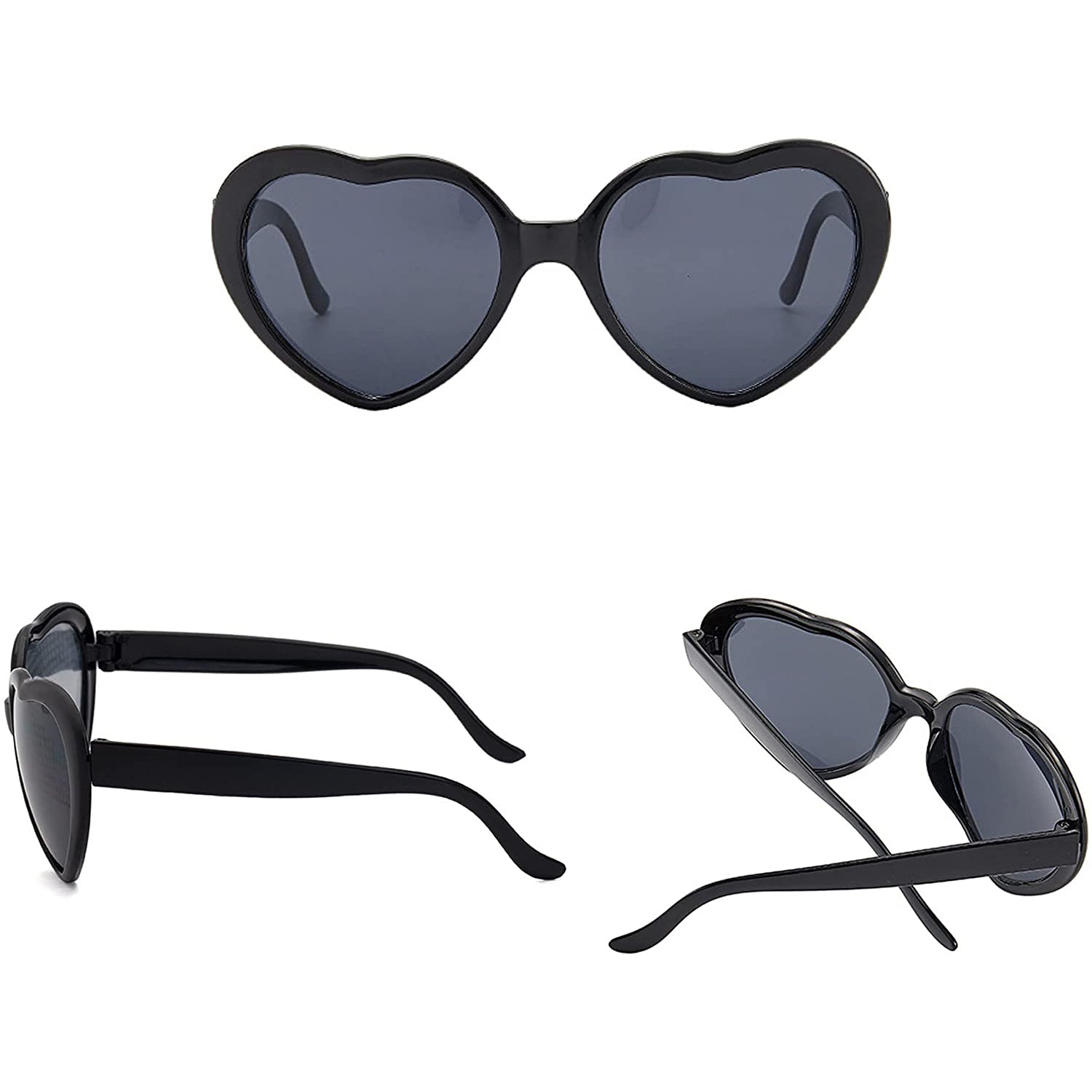 Heart Shaped Sunglasses EDM Festival Light Changing Eyewear Heart Effect Outlet Good Selling