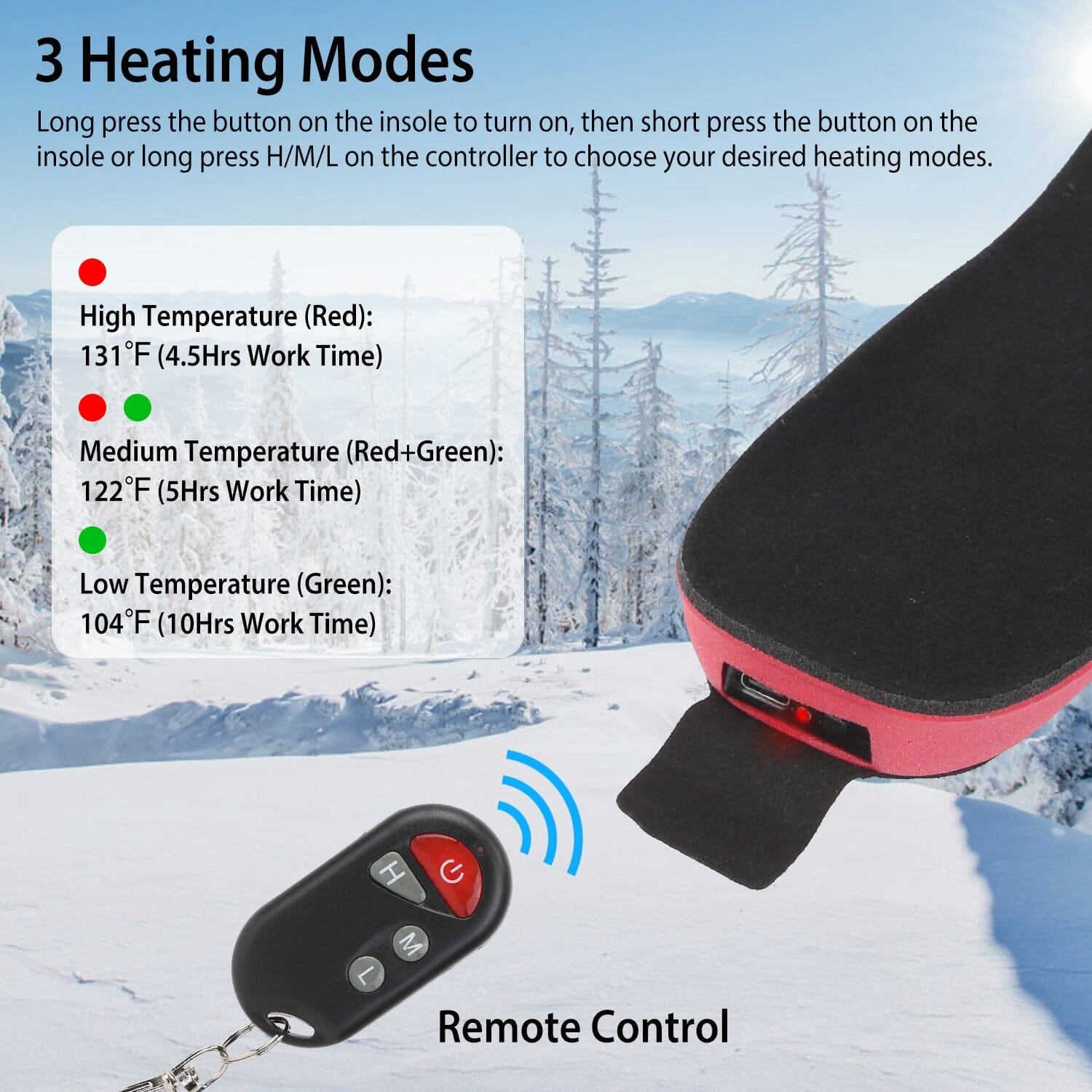 Heated Insoles Electric Heated Foot Warmer Free Shipping Visit