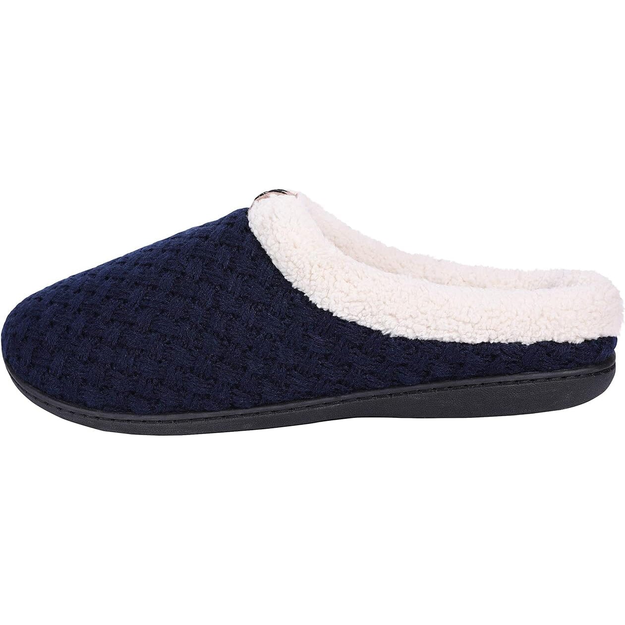 Roxoni Women's Slippers Cozy Fleece Warm Clog Knit Winter Ladies House Shoe Non-Slip Free Shipping New Styles