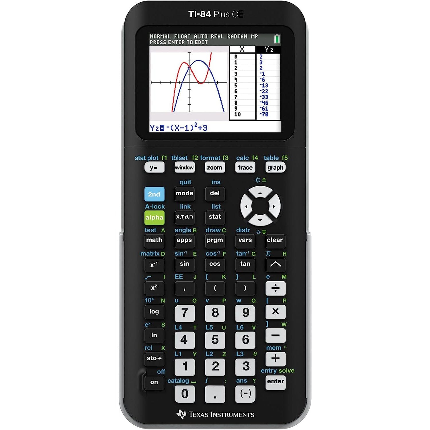 Texas Instruments TI-84 PLUS CE Graphing Calculator (84PLCE/PWB/2L1/A) (Refurbished) Outlet Nicekicks