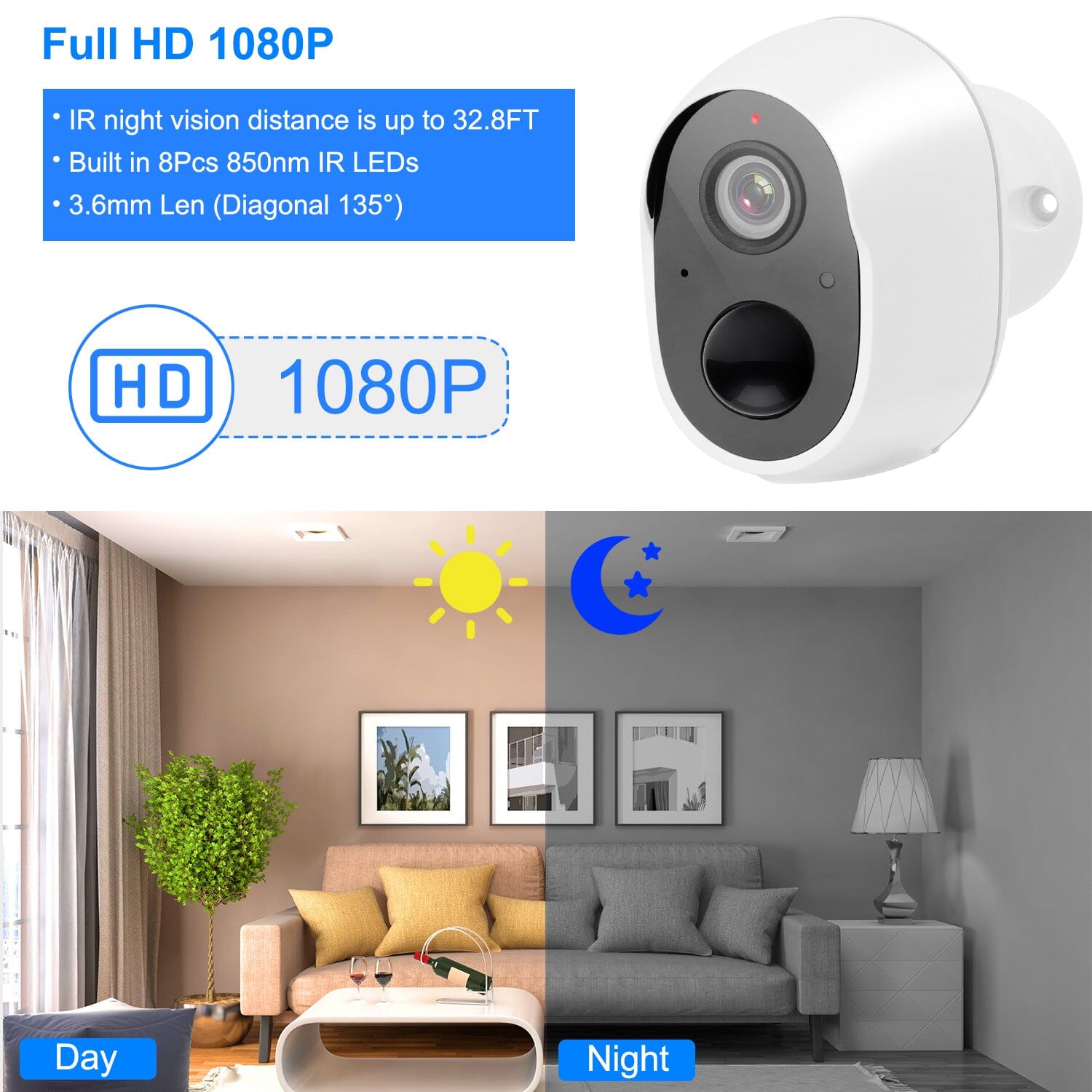 1080P WiFi IP Camera PIR Motion Detection Camcorder Cheap Pick A Best