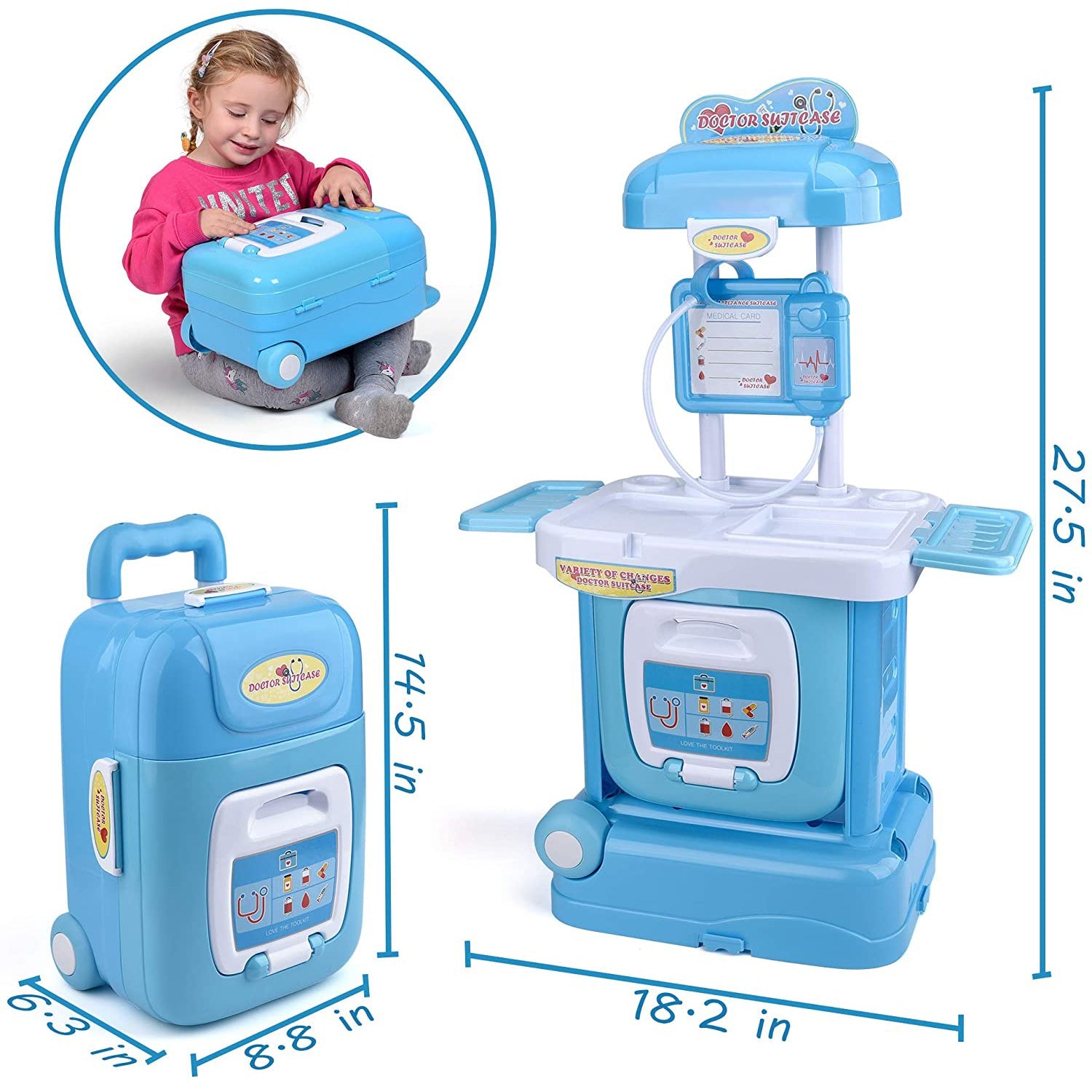 15-Piece: Ondekt Kids Doctor Set Free Shipping Deals